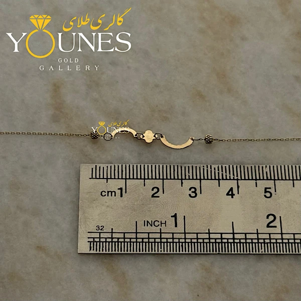 دستبند لیزری ونکلیف گوی تراش دار طلا